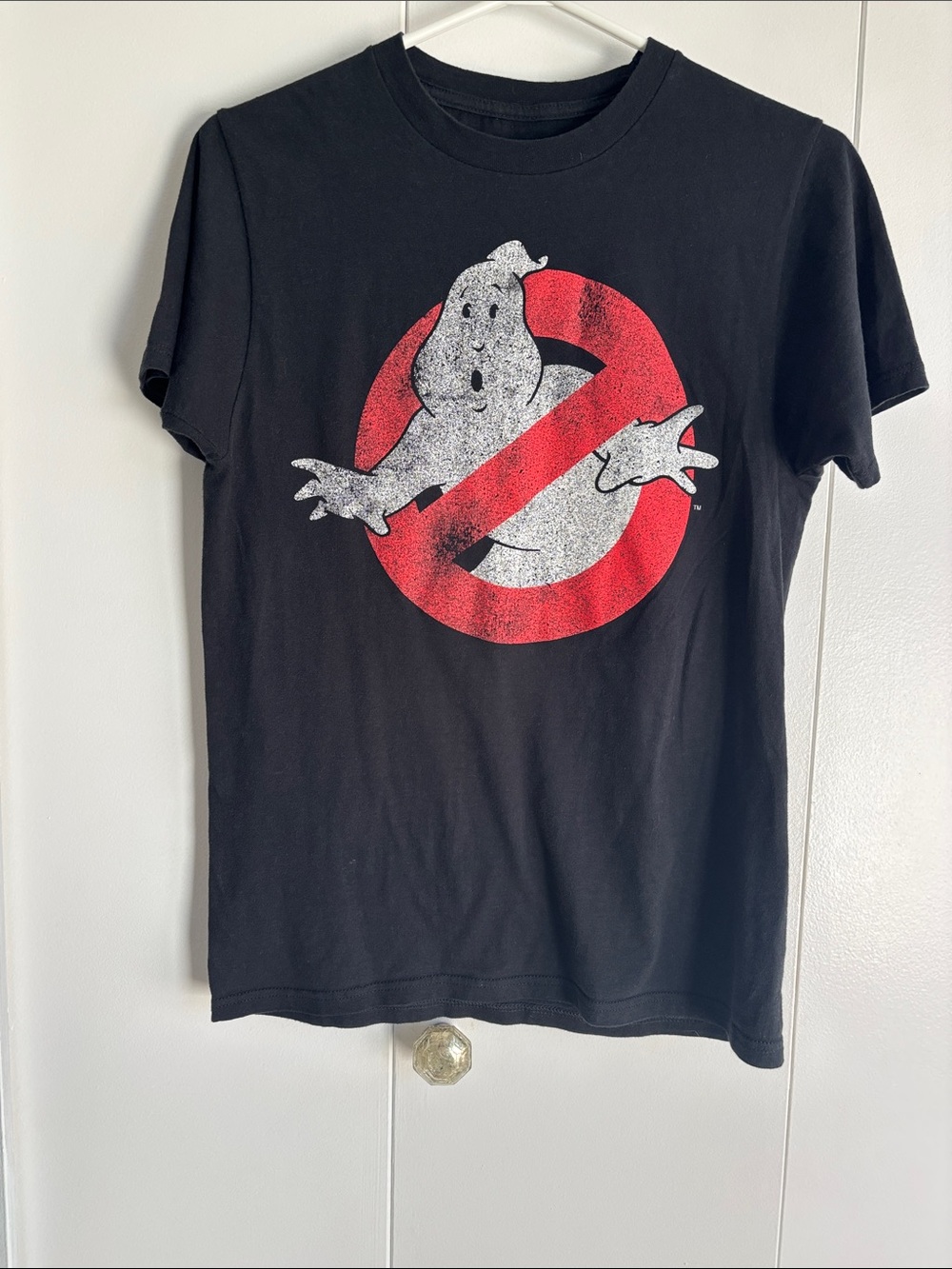 VIntage Ripple Junction Black Ghostbusters Logo Tee